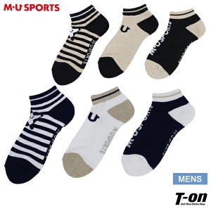 【メール便対応】ソックス メンズ MUスポーツ エムユー スポーツ M.U SPORTS MUSPORTS 2024 春夏 新作 ゴルフ 700q3724