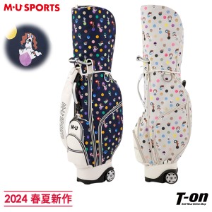 【送料無料】キャディバッグ レディース MUスポーツ M.U SPORTS 2024 春夏 新作 ゴルフ 703q1108