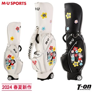 【送料無料】キャディバッグ レディース MUスポーツ MUSPORTS 2024 春夏 新作 ゴルフ 703q1112