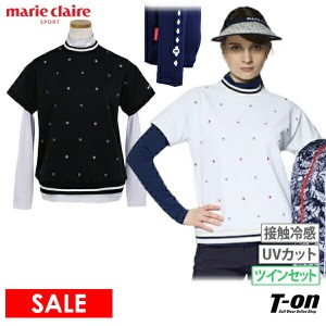 【30％OFFセール】ハイネックシャツ レディース マリクレール マリ・クレール スポール marie claire sport 2024 春夏 新作 ゴルフウェア