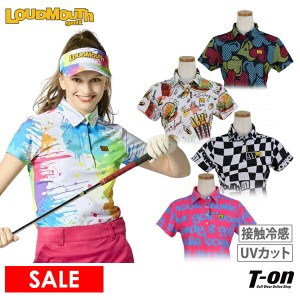 【送料無料】【メール便対応】ポロシャツ レディース ラウドマウス ゴルフ LOUDMOUTH GOLF 日本正規品 日本規格 2024 春夏 新作 ゴルフウ