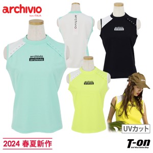 【送料無料】【メール便対応】Ｔシャツ レディース アルチビオ archivio 2024 春夏 新作 ゴルフウェア a359607