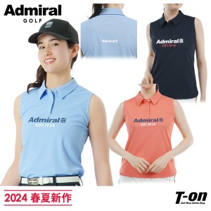 【30％OFFセール】ポロシャツ レディース アドミラルゴルフ Admiral Golf 日本正規品 2024 春夏 新作 ゴルフウェア adla415