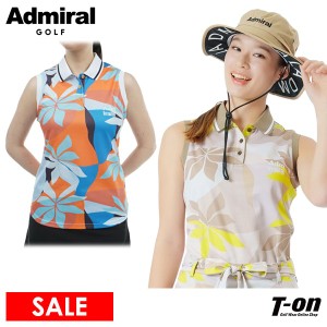 【送料無料】【メール便対応】ポロシャツ レディース アドミラルゴルフ Admiral Golf 日本正規品 2024 春夏 新作 ゴルフウェア adla437