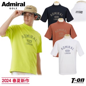 【30％OFFセール】ハイネックシャツ メンズ アドミラルゴルフ Admiral Golf 日本正規品 2024 春夏 新作 ゴルフウェア adma432