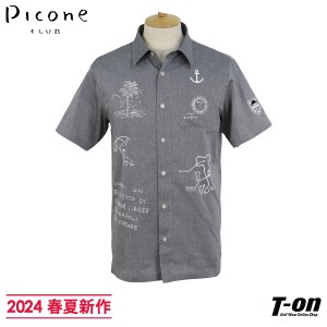 【送料無料】カジュアルシャツ メンズ ピッコーネクラブ PICONE CLUB 2024 春夏 新作 ゴルフウェア c365403