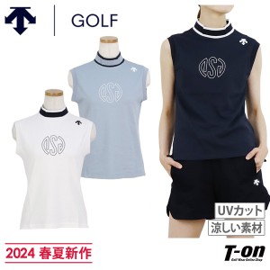 【送料無料】【メール便対応】ハイネックシャツ レディース デサントゴルフ デサント DESCENTE GOLF 2024 春夏 新作 ゴルフウェア dgwxja