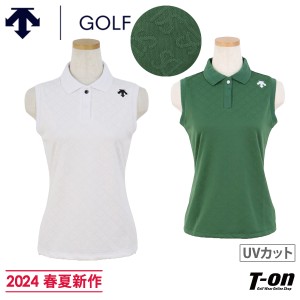 【送料無料】【メール便対応】ポロシャツ レディース デサントゴルフ デサント DESCENTE GOLF 2024 春夏 新作 ゴルフウェア dgwxja19