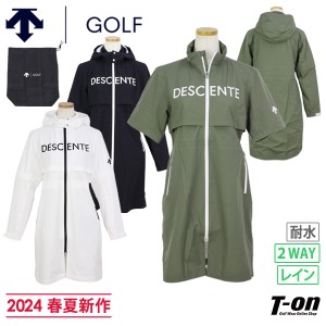 【ポイント10倍】【送料無料】レインワンピース レディース デサントゴルフ デサント DESCENTE GOLF 2024 春夏 新作 ゴルフウェア dgwxjf