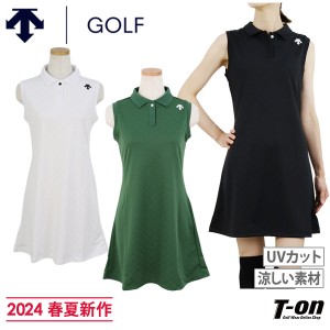 【ポイント10倍】【送料無料】ワンピース レディース デサントゴルフ デサント DESCENTE GOLF 2024 春夏 新作 ゴルフウェア dgwxjj03