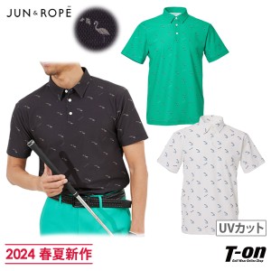 【送料無料】ポロシャツ メンズ ジュン＆ロペ JUN＆ROPE 2024 春夏 新作 ゴルフウェア ejm34050