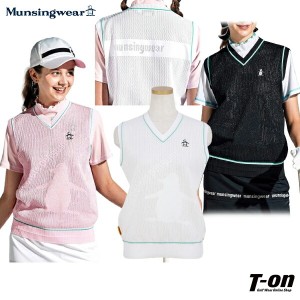 【送料無料】ニットベスト レディース マンシングウエア エンボイ Munsingwear ENVOY 2024 春夏 新作 ゴルフウェア mewxjl80