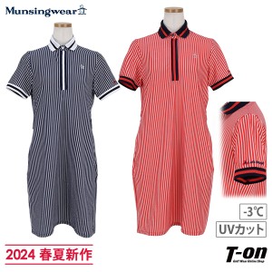 【送料無料】ワンピース レディース マンシングウェア Munsingwear 2024 春夏 新作 ゴルフウェア mgwxjj03