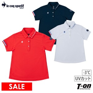 【ポイント10倍】【30％OFFセール】ポロシャツ レディース ルコックスポルティフ ゴルフ le coq sportif GOLF 2024 春夏 新作 ゴルフウェ