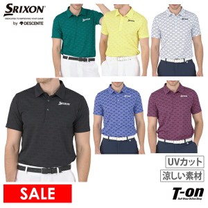 【ポイント10倍】【メール便対応】ポロシャツ メンズ スリクソンbyデサント SRIXON by DESCENTE 2024 春夏 新作 ゴルフウェア rgmxja18