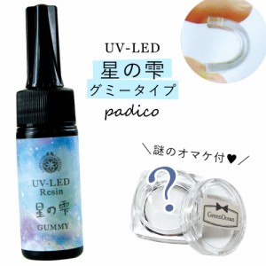 ★【UV-LEDレジン液】25g　星の雫 （グミータイプ）　謎のオマケ付　《クリア》【紫外線硬化樹脂 パジコ PADICO 国内メーカー ビーズアン