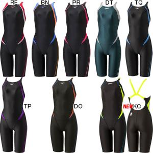 スピード(SPEEDO)女性用 競泳水着 FLEX ΣII レディスオープンバックニースキン SCW11909F