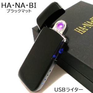 USBライター アークライター 花火 マットブラック 充電式 オイル ガス 不要 エコ 黒 HANABI ハイテク おしゃれ かっこいい メンズ ギフト