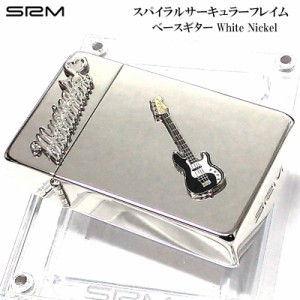 SAROME bassguitar ターボ シルバー サロメ シンプル ホワイトニッケル ベースギター 訳あり特価 ガスライター スパイラルサーキュラーフ