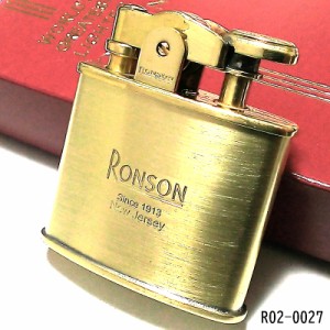 オイルライター ロンソン ブラスサテン スタンダード ブランド RONSON ゴールド シンプル お洒落 かっこいい メンズ  ギフト