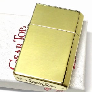オイルライター ギアトップ 日本製 ライター ブラスミラー 鏡面ゴールド シンプル 重厚 かっこいい おしゃれ GEAR TOP 国産品 ギフト