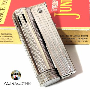 イムコ ライター 2001年製 ジュニア 6600 未使用 廃盤 オリジナル レア おしゃれ IMCO JUNIOR 銀 絶版品