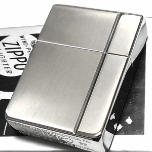 ZIPPO ライター 1935 レプリカ 復刻 サテン＆ミラー コンビネーション シルバー ジッポ シンプル 鏡面仕上げ 銀 両面加工 プレゼント