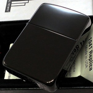 ZIPPO 1941復刻モデル N8 ブラックチタン ジッポ ライター かっこいい サイドロゴ入り 黒 無地 シンプル メンズ 男性 おしゃれ プレゼン