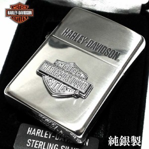 ZIPPO ライター 純銀 ハーレーダビッドソン ジッポ スターリングシルバー バー＆シールド 国内限定モデル かっこいい おしゃれ 高級