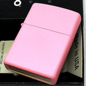 ZIPPO ライター 艶消し シンプル ジッポー マットピンク かわいい 桃 おしゃれ メンズ プレゼント ギフト