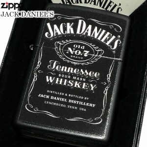 ジッポ ライター ZIPPO ジャックダニエル マットブラック メタル貼り JACK DANIELS かっこいい 立体加工 ギフト