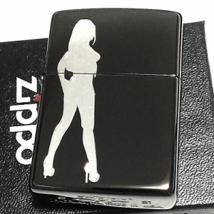 ZIPPO ライター 女性 ジッポ セクシー Sexy Girl ジッポー ブラックニッケル 銀差し 黒 かっこいい レディース メンズ プレゼント ギフト