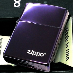 ZIPPO ライター ジッポ アビスパープル おしゃれ 紫 チタン加工 シンプル 高級感 美しい ロゴ かっこいい メンズ レディース 