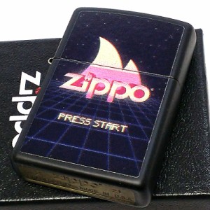 ZIPPO ライター 艶消し黒 ゲーミングデザイン ジッポ レトロ かわいい マットブラック おしゃれ 可愛い メンズ プレゼント