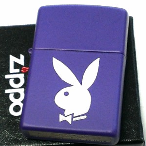 ZIPPO PLAYBOY ジッポー ライター プレイボーイ 紫 艶消し パープル おしゃれ かわいい ギフト かっこいい 可愛い メンズ