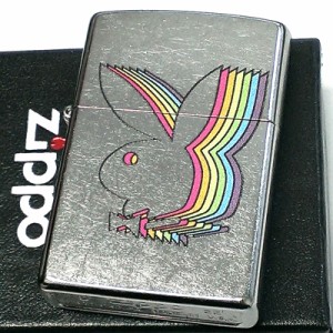 ZIPPO ライター おしゃれ プレイボーイ シルバー PLAYBOY ジッポ 銀 ラビットヘッド かわいい かっこいい 可愛い メンズ プレゼント