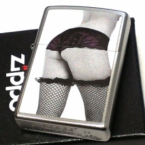 ZIPPO ライター Monochrome Hip セクシー レディ 女性 モノクロ ジッポ シルバー サテンクローム仕上げ 美しい かっこいい メンズ 