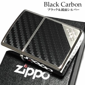 お値打ち価格で-新品 ZIPPO •両面 ジッポロゴ ブラックカーボン ジッポ