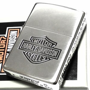 ZIPPO ハーレー ダビッドソン ロゴデザイン サイド彫刻 シルバー かっこいい ジッポライター 渋い 銀 おしゃれ シンプル メンズ ギフト