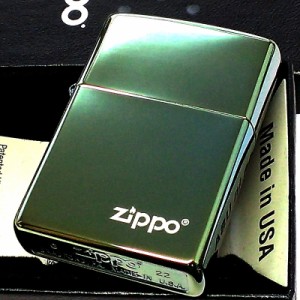 ZIPPO ジッポ ライター ティールグリーン おしゃれ ロゴ チタン加工 緑 シンプル かっこいい 高級感 美しい メンズ レディース プレゼン