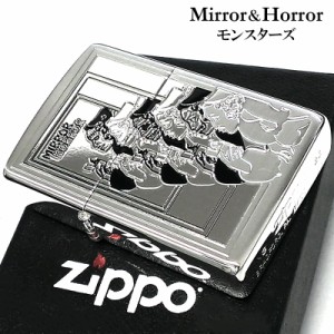 ZIPPO ミラー&ホラー モンスター ウィンディ ジッポ ライター 鏡 ウィンディガールドクロ 銀 オカルト Windy エッチング 可愛い 