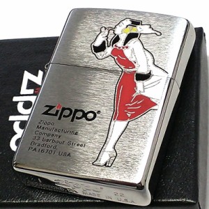 ZIPPO ライター ウィンディー ジッポ ロゴ レッド アンティークシルバー サテン仕上げ 色差し かっこいい 彫刻 レトロ メンズ ギフト 