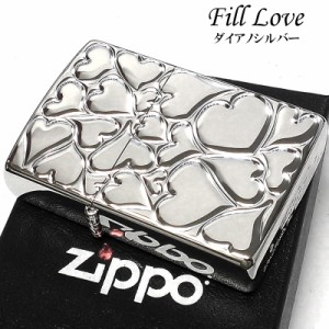  ZIPPO ハート ジッポ ライター FILL LOVE レディース シルバー 可愛い おしゃれ 女性 かわいい プレゼント ギフト