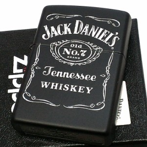 ジッポ ライター ZIPPO ジャックダニエル マットブラック 艶消し JACK DANIELS かっこいい ロゴ 黒 おしゃれ 渋い メンズ ギフト 