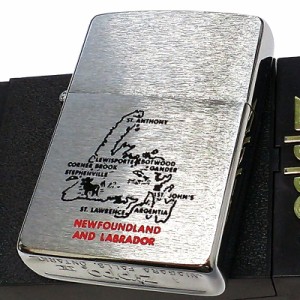 ZIPPO ライター 1993年製 カナダ製 廃盤 レア オンタリオ製 ニューファンドランド島 ジッポ おしゃれ 珍しい ヴィンテージ 未使用品 