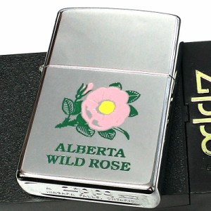 ZIPPO ライター 2000年製 カナダ製 レア ワイルドローズ オンタリオ製 アルバータ州 ジッポ おしゃれ 薔薇 珍しい 廃盤 ヴィンテージ 