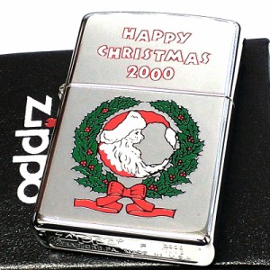 ZIPPO ライター 1点物 2000年製 クリスマス レア ビンテージ 絶版 ジッポ かわいい 珍しい Xmas おしゃれ ギフト 