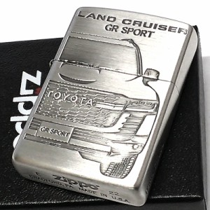 ZIPPO ライター TOYOTA ランドクルーザー GR SPORT ジッポ トヨタ全面監修 ランクル LAND CRUISER 車 シルバー 両面加工 