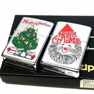 ZIPPO クリスマス 一点物 2個セット 絶版 1999年製 レア ジッポライター サンタクロース おしゃれ ヴィンテージ Xmas ペア