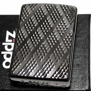 ZIPPO アーマー ジッポ ライター Diamante ネオブラック ダイヤカット彫刻 両面加工 黒 重厚 かっこいい おしゃれ メンズ ギフト